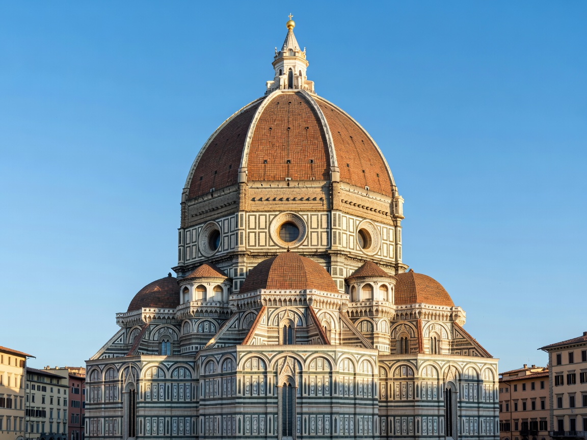 Santa Maria del Fiore Florence Cathedral with Brunelleschi dome in Tuscany Italy